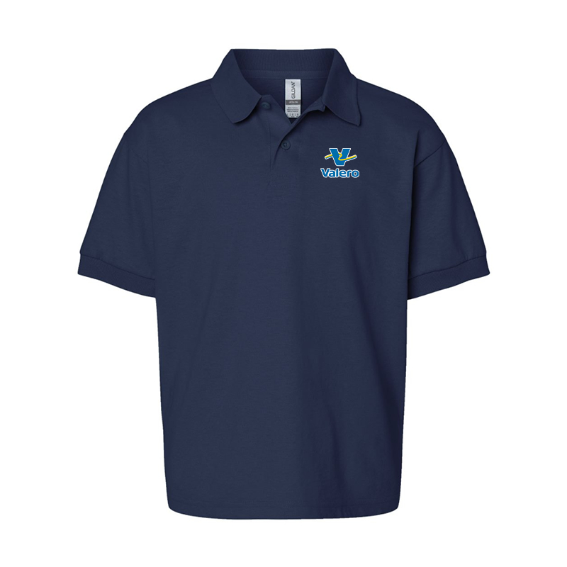 Youth Valero Gas Station Gildan Dry Blend Jersey Polo